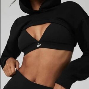 Alo Yoga Cropped Shrug It Off Hoodie
